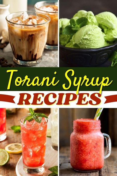 Try these Torani syrup recipes to add flavor to your drinks! From iced coffee to Italian soda to rainbow slushies, there's a Toriani syrup for everyone. Torani Syrup Recipes Iced Tea, Homemade Torani Syrup, Torani Cherry Syrup Recipes, Torani Blue Raspberry Syrup Recipes, Torani Almond Syrup Recipes, Recipes With Torani Syrup, Raspberry Torani Syrup Recipes, Peach Torani Syrup Recipes, Davinci Syrup Recipes Drinks