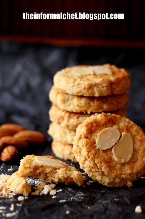 Almond Nestum Cookies/Nestum杏仁曲奇饼. Crunchy cookies that is full of flavour and wholesome goodness from almond and Nestum. A perfect healthy snack. Nestum Cookies, Asian Cookies, Raya Cookies, Cny Cookies, Chinese New Year Cookies, Kuih Raya, Super Cookies, Resepi Biskut, Kek Lapis