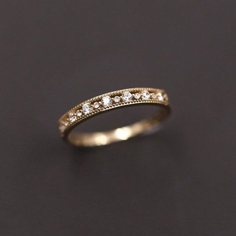 Stacked Wedding Rings, Plain Rings, Unique Bands, Gold Rings Stackable, Dream Engagement Rings, Solid Gold Rings, Women Ring, Delicate Jewelry, Pretty Rings