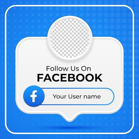 Follow us on facebook social media squar... | Premium Vector #Freepik #vector #social-frame #followers #follow-button #like-us Like And Follow Us On Facebook Logo, Follow Us On, This Or That Design Instagram, Social Media Profile Design, Social Media Design Background, Follow Us On Social Media Sign, Facebook Follow Button, Follow Icon, Facebook Banner Design