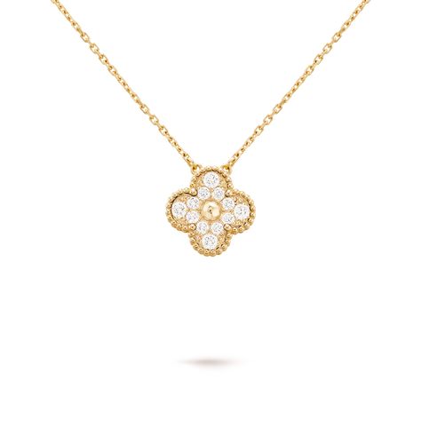 Vintage Alhambra pendant 18K yellow gold, Diamond - Van Cleef & Arpels Alhambra Van Cleef, Vintage Alhambra Pendant, Van Cleef Necklace, Alhambra Pendant, Van Cleef & Arpels, Golden Beads, Daughter Jewelry, Clover Necklace, Zodiac Jewelry