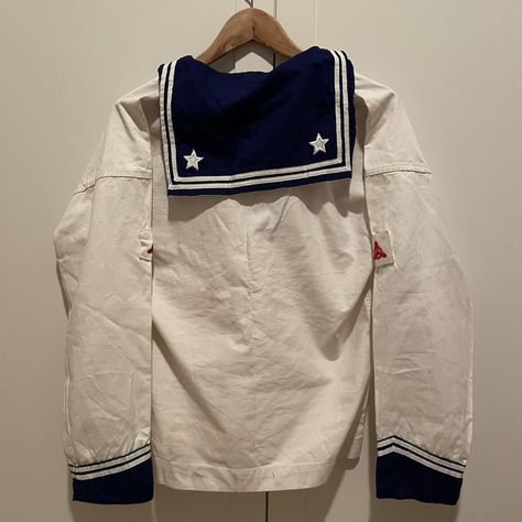 Vintage sailor shirt from Japan!! I purchased it... - Depop Sailor Shirt, Vintage Sailor, Roller Skaters, Sailor Fashion, Vintage Fits, American Vintage, Aesthetic Outfits, Boy Outfits, Top Styles