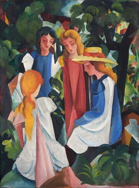 (15) Tweets liked by Manuela Dora (@ManuelaDora) / Twitter August Macke, Famous Artwork, Expressionism Art, Painting Of Girl, Girl Posters, Illustration Vintage, Paintings I Love, Vintage Poster Art, 1000 Piece Jigsaw Puzzles