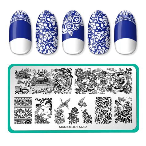 Nail stamping designs