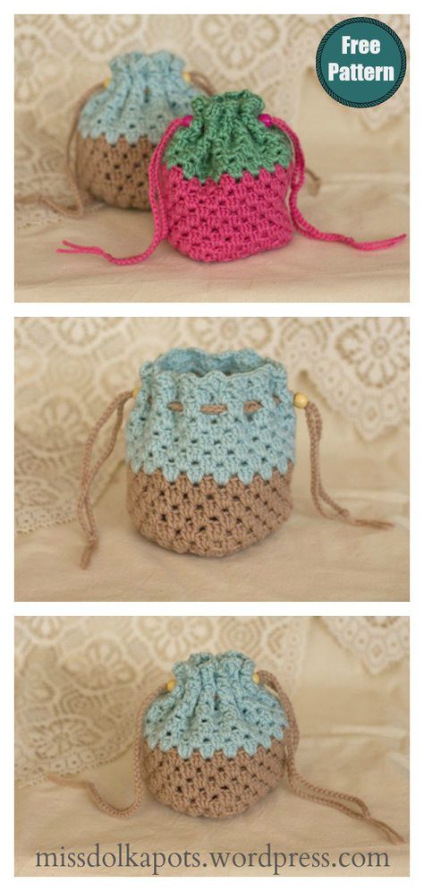 Granny Square Drawstring Bag Free Crochet Pattern #freecrochetpatterns  #crochetpouch  #crochetgranny  #crochetbagpattern Granny Square Drawstring Bag, Crocheted Purses, Bag Free Crochet Pattern, Sac Granny Square, Crochet Studio, Crochet Drawstring Bag, Crochet Hairband, Crocheted Bags, Knitting Patterns Free Hats