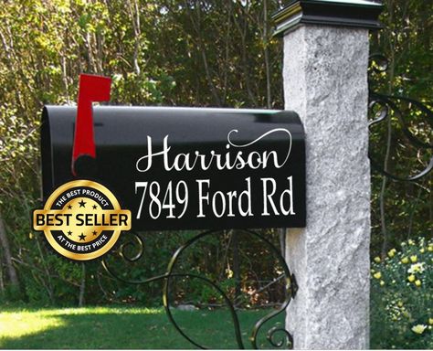 Mailbox Vinyl, Address Decals, Mailbox Decal, Mailbox Stickers, Custom Mailbox, Personalized Mailbox, Custom Mailboxes, Mailbox Numbers, Mailbox Design