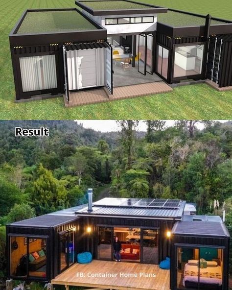 Check Out The Step-by-Step Instructed Container Home Plans included in our E-Book-> Link available in @containerhomesdaily Bio🧨 - - This… | Instagram Container Home Plans, Shipping Container Home Designs, Shipping Container House Plans, Shipping Container Home, Container Buildings, Tiny House Community, Building A Container Home, Container Architecture, Building House Plans Designs