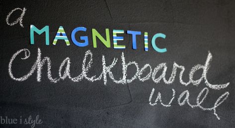 How to Create a Magnetic Chalkboard Wall Chalkboard Wall Diy, Magnetic Chalkboard Paint, Chalkboard Wall Kitchen, Magnetic Chalkboard Wall, Diy Chalkboard Paint, Chalkboard Wall Bedroom, Kids Chalkboard, Magnetic Paint, Indoor Playroom