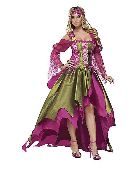 Renaissance Nymph Adult Womens Theatrical Costume - Spirithalloween.com Adult Fairy Costume, Woodland Nymph, Carnaval Costume, Fairy Halloween Costumes, Plus Size Halloween Costume, Plus Size Costume, Plus Size Costumes, Queen Costume, Fairy Queen