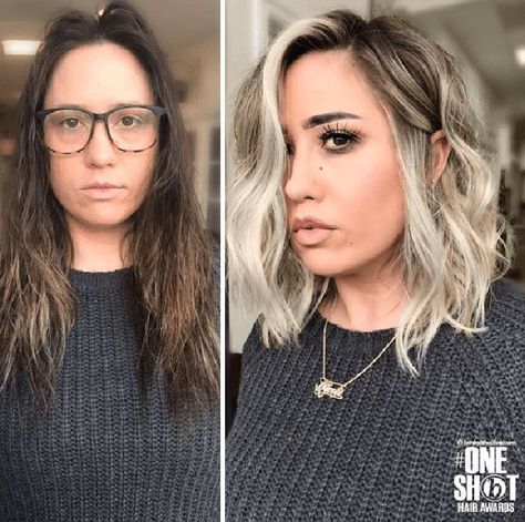 Dark To Light Hair, Hello Hair, Before And After Haircut, Edgy Haircuts, Long To Short Hair, Hair Makeover, Mid Length Hair, Light Hair, Hair Transformation