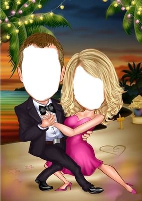 Funny Couple Drawings, Photo Montage Ideas, Pixiz Montage Photo, Selfie Walls, Waterfall Decoration, Birthday Tarpaulin Design, Green Video, Party Photo Frame, Cartoon Wedding