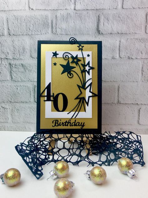 40 Birthday Cards Diy, Diy 40th Birthday Cards For Women, 40th Birthday Cards For Men Turning 40 Handmade, Su 40th Birthday Card, Son 40th Birthday Card, Ladies 40th Birthday Cards, 40th Birthday Cards Diy, 40th Birthday Card Cricut, Mens 40th Birthday Card Ideas