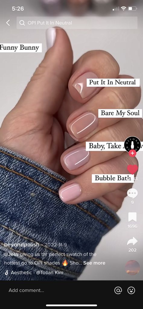 Clean Nail Color, Natural Nail Dip Colors, Neutral Nail Colors 2023, Dip Nails Natural Color, Short Classy Nails 2023, Fall Neutral Nail Colors 2023, Dip Neutral Nail Colors, Neutral Chic Nails, Natural Color Gel Polish