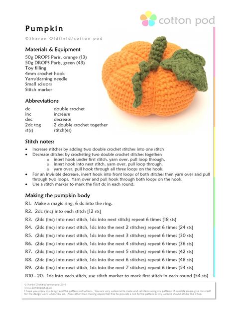 How To Crochet A Pumpkin Stem, Crochet Pumpkin Leaf Free Pattern, Crochet Pumpkin Leaf, How To Crochet A Pumpkin, Crochet Pumpkin Stem, Pumpkin Leaf Pattern, Amigurumi Thanksgiving, Crochet Pumpkin Patterns, Crochet Double Crochet