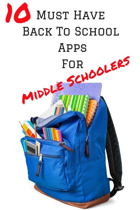 10 Must Have Back To School Apps For Middle Schoolers Apps For Middle Schoolers, School Movie Day, Apps Must Have Iphone, Highschool Photography, Family Kindergarten, School Shopping List, Movie Day, Best Educational Apps, School Guide