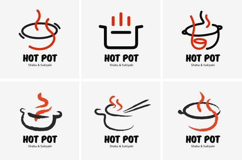 Hot pot shabu sukiyaki logo icon graphic japanese buffet restaurant Japanese Buffet, Steam Logo, Restaurant Icon, Japanese Packaging, Japanese Logo, Buffet Restaurant, Shabu Shabu, Logo Restaurant, Logo Icon