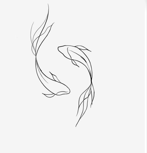 Maldives Tattoo Ideas, Coy Tattoo, Rib Tattoo Ideas, Rib Tattoos For Guys, Coy Fish, Tattoo Concepts, Koi Fish Tattoo, Line Art Tattoos, Cute Fish