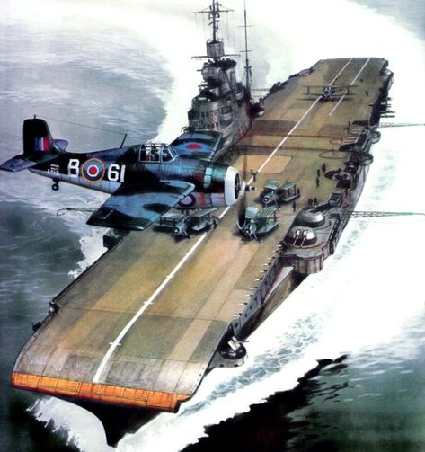 Hms Illustrious, Maritime Art, Aviation Art, Navy Ships, Aircraft Carrier, Military Art, Royal Navy, Ship Art, Box Art