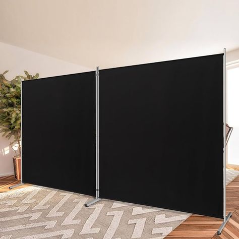 Amazon.com: RANTILA Single Large Panel Room Divider, Privacy Screen for Office, Partition Separators, Freestanding Divider 71''W x 71''H, Grey : Home & Kitchen Wall Divider Ideas, Room Dividers Ideas, Room Seperator, Movable Partition Wall, Spray Tan Room, Office Divider, Cheap Room Dividers, Privacy Screens Indoor, Folding Partition