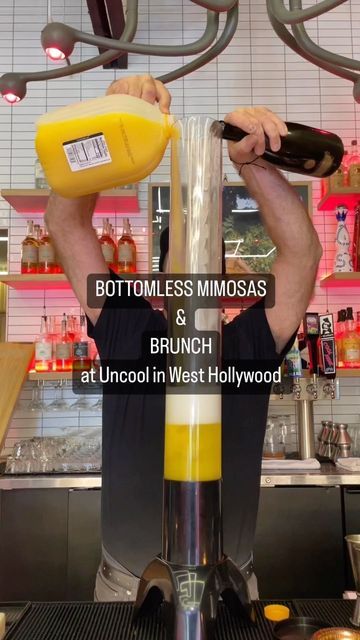 Mimosa Tower, La Eats, Bottomless Mimosas, Santa Monica Blvd, Bottomless Brunch, Brunch Menu, 4 Pm, West Hollywood, Mimosa