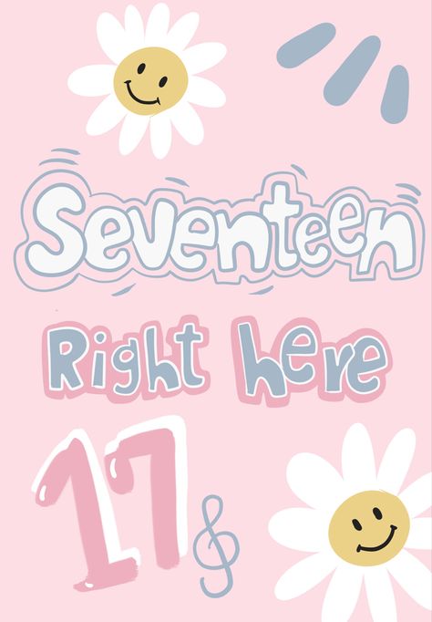 Seventeen Right Here wallpaper Subtle Seventeen Prints, Svt Inspired Wallpaper, Seventeen Right Here Wallpaper, Seventeen Is Right Here Wallpaper, Svt Room Decor, 17 Is Right Here Wallpaper, Seventeen Is Right Here, Seventeen Painting Ideas, Seventeen Art Fanart