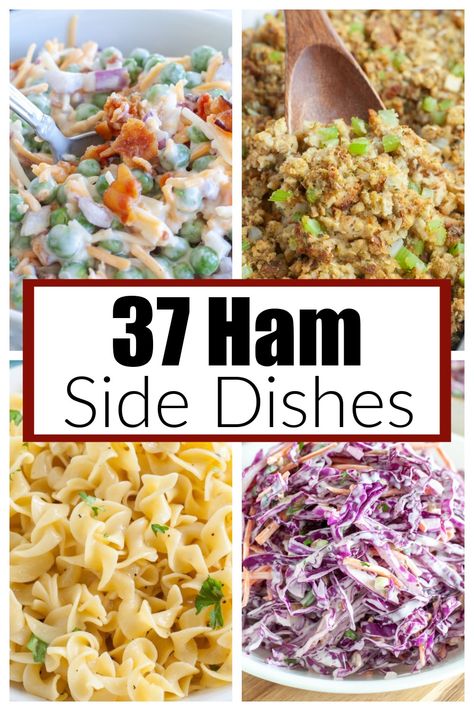 Ham Side Dishes Easy, Ham And Sides Dishes, Things To Serve With Ham, Sides To Have With Ham, What Goes With Ham Dinner, Sides To Go With Ham Dinner, Ham Steak Sides, Colorful Side Dishes, Sides For Ham And Cheese Sliders