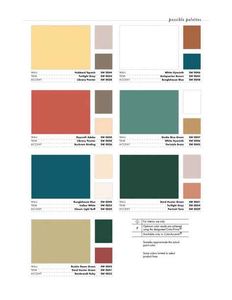 Historic Paint Colors Pt. 1 - CoMo Bungalow 1920 Bungalow Exterior Paint Colors, 1920 Craftsman Bungalow Exterior Colors, Historic Paint Colours Exterior, 1930s Paint Colors, Historic Color Palette, 1930s Catalog, Craftsman Interior Paint Colors, Craftsman Paint Colors, Craftsman Color Palette