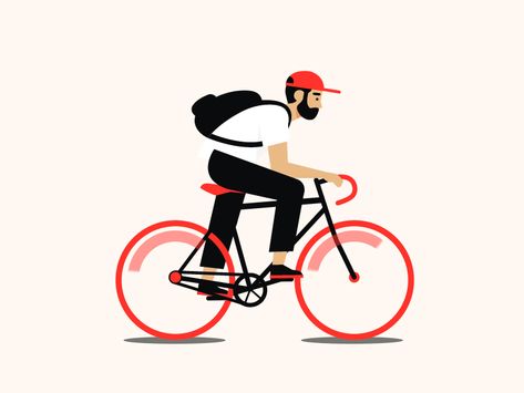 Bike Bicycle Illustration, Bike Illustration, Bike Photography, Riding Bike, Winter Cycling, Enjoy The Ride, Motion Graphics Design, Cool Bicycles, Bike Design