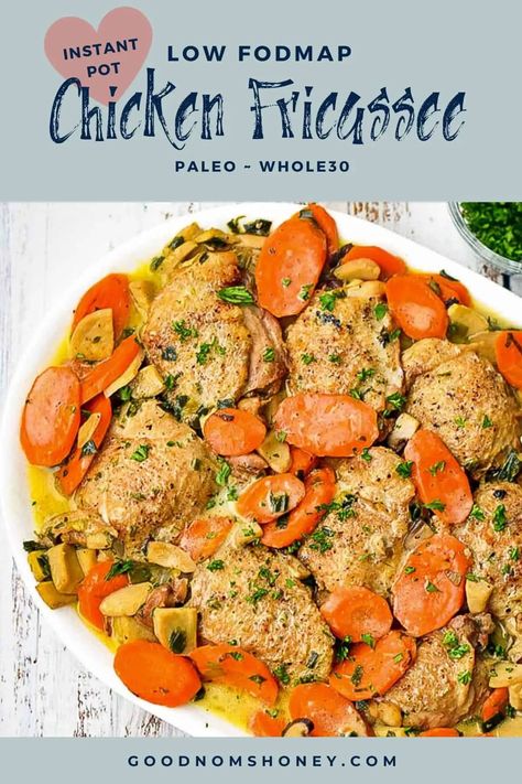 Low Fodmap Keto, Low Fodmap Chicken Recipes, Fodmap Chicken Recipes, Easy Low Fodmap, Fodmap Chicken, Low Fodmap Chicken, Chicken Fricassee, Fodmap Diet Recipes, Classic French Dishes