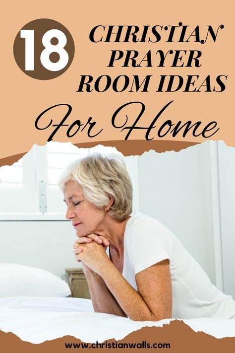 18 Christian Prayer Room Ideas For Home (Extra Special Touches Click h – Christian Walls Christian Prayer Room Design Ideas, Prayer Rooms In House, Praying Room Christian, Prayer Room Design, Church Prayer Room, Christian Prayer Room, Prayer Closet Ideas Decor, Prayer Corner Christian, Prayer Room Ideas Christian