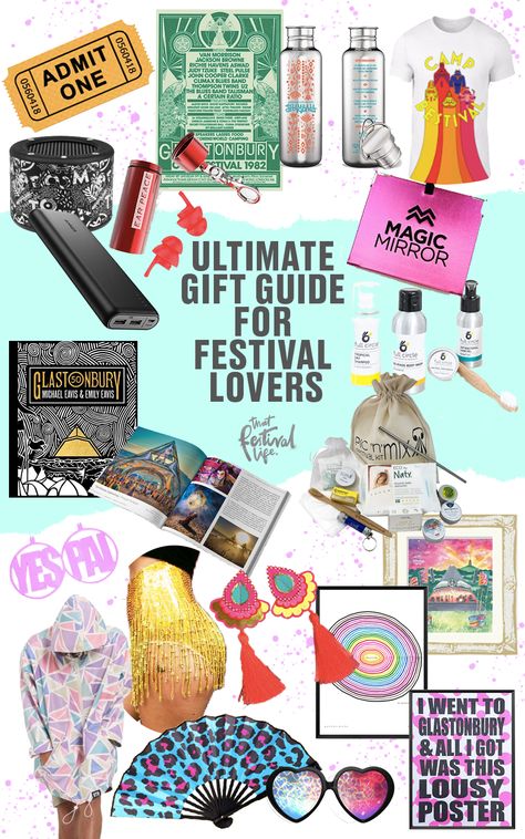 21 Epic Gift Ideas for Festival Lovers - That Festival Life - Travel & Festival Blogger Concert Survival Kit, Gifts For Festival Lovers, Festival Merchandise Ideas, Festival Gifts Ideas, Festival Prep, Festival Gadgets, Festival Bachelorette, Festival Survival Kit, Hangout Fest