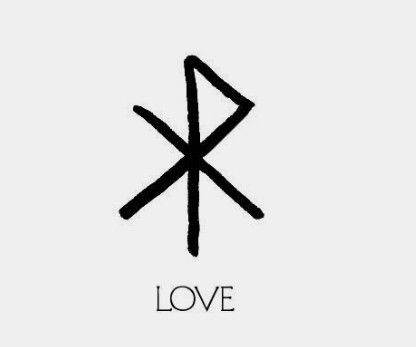 Love Rune Tattoo, Love Rune, Witch Symbols, Nordic Runes, Rune Tattoo, Pagan Symbols, Hand Doodles, Getting A Tattoo, Symbols And Meanings