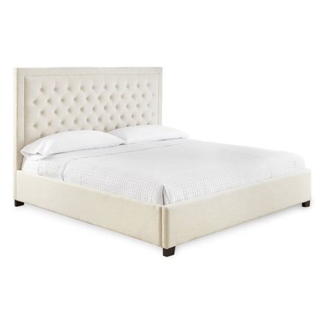 Steve Silver Co. Isadora Upholstered Platform Bed California King Size Bed, Belfort Furniture, Bookcase Bed, Button Tufted Headboard, King Upholstered Bed, Queen Upholstered Bed, King Platform Bed, Upholstered Panel Bed, Queen Platform Bed