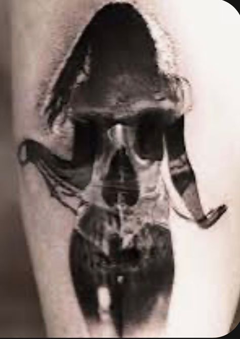 Wrist Tattoo Cover Up, Girl Skull, Scary Tattoos, Creepy Tattoos, Tatuaje A Color, Elephant Tattoos, Dark Tattoo, Tattoo Life, Nature Tattoos