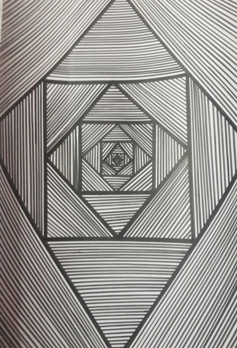 5 Types Of Lines In Art, Line Examples In Art, Easy Doodle Art Patterns, Complicated Doodles, Line And Shape Art Projects, Pen Art Doodle Easy, Pencil Line Art Drawings, Line Doodles Simple Pattern, Symmetrical Drawing Symmetry Art