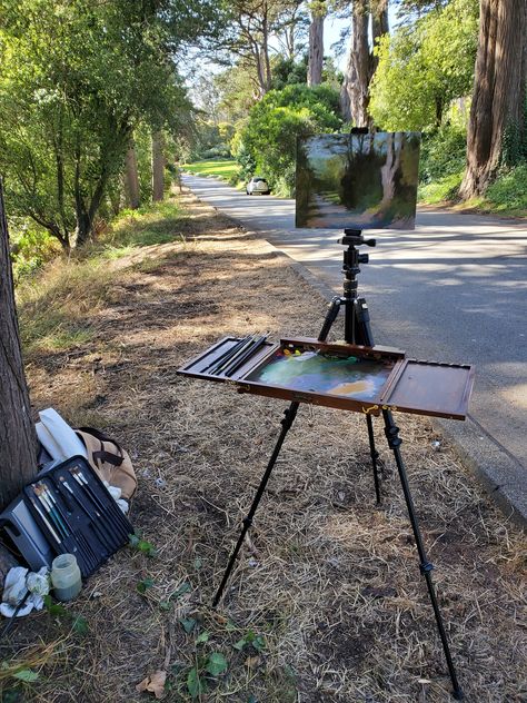 En Plein Air Painting, Plein Air Easel, Direct Painting, Palette Wall, Pochade Box, Oil Painting Tips, Travel Art Kit, Land And Sea, Air Painting