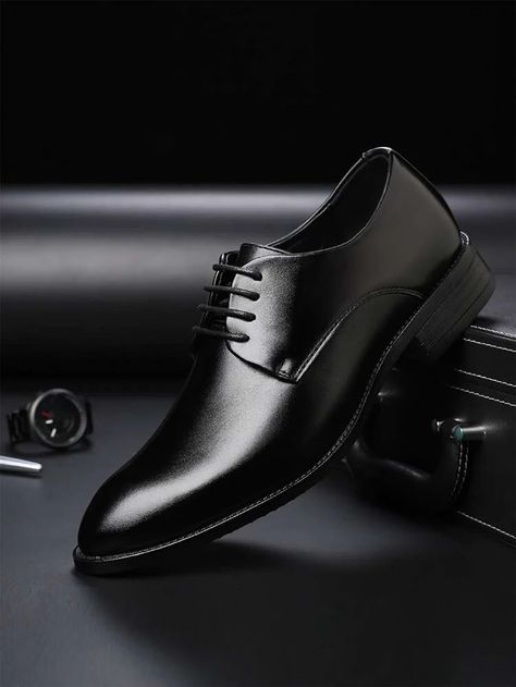 Men Suit Shoes, Official Shoes, Men Shoes Formal, Men's Dress Shoes, Groom Shoes, Shoes Party, Leather Formal Shoes, Men In Black, Men Suit