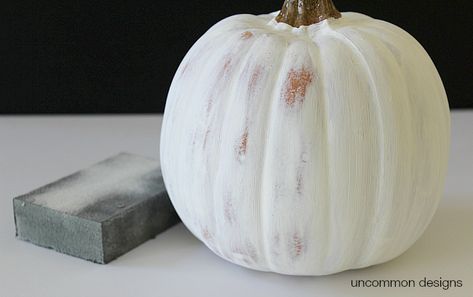 distressed-painted-pumpkins-decoart-chalky-finish Plastic Pumpkins Makeover, Pumkin Decoration, Craft Pumpkins, Simple Paint, Fake Pumpkins, Plastic Pumpkins, Artificial Pumpkins, Easy Fall Crafts, Faux Pumpkins