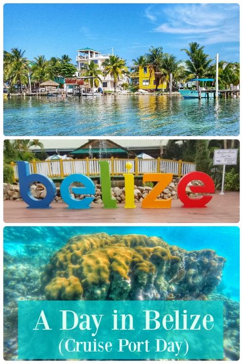 Here's what you can do in one day in Belize, within the time you have on a cruise port day! #belize #portday #snorkeling Belize Cruise Port, Belize Honeymoon, Travel Belize, Placencia Belize, Belize Beach, Carribean Cruise, Travel International, Cruise Ideas, Belize Vacations