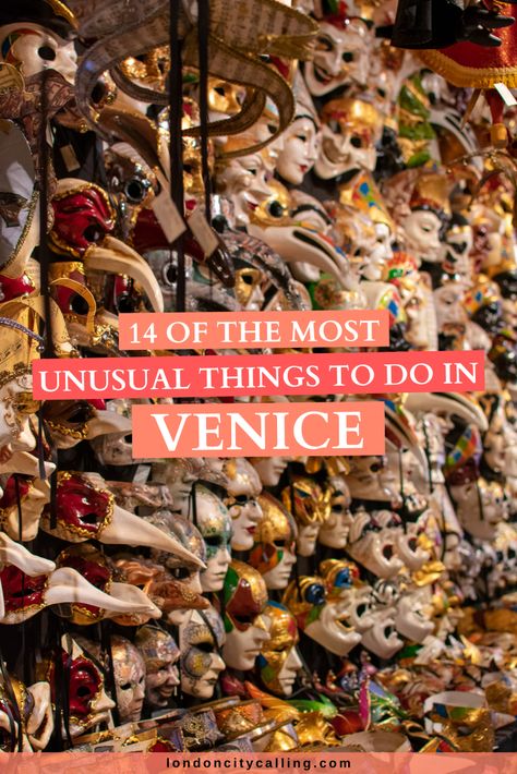 Explore Venice off the beaten path with my ultimate guide to the most unique and unusual things to do in Venice Italy. Ditch the gondolas for kayaks and St Marks square for the colourful houses of Burano. Plus plenty more of the most fun, non touristy and quirky things to do in Venice... Things To See In Venice Italy, Venice Italy Fashion, Venice Must Do, Best Things To Do In Venice Italy, Venice Italy Carnival, Venice To Do, What To Do In Venice Italy, Things To Do In Venice Italy, Italy Interrail