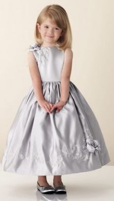 innocence Grey Flower Girl Dress, Gray Flower Girl, Children's Dresses, Wedding Concept, Satin Flower Girl Dress, Princess Hair, Ring Bearers, Cute Wedding Dress, Gowns For Girls