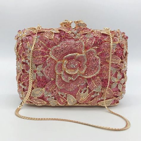 100% handmade evening bags. For Women Who Go For Shopping, Dating, Evening Party or Wedding.Manufacturing time about 5 days, Send us inquiry for wholesale or OEM production. Red Clutch Purse, Bridal Clutch Purse, Wedding Clutch Purse, Purse Luxury, Shoulder Bags For School, Soft Leather Handbags, Party Handbags, Crystal Clutch, Flower Crystal