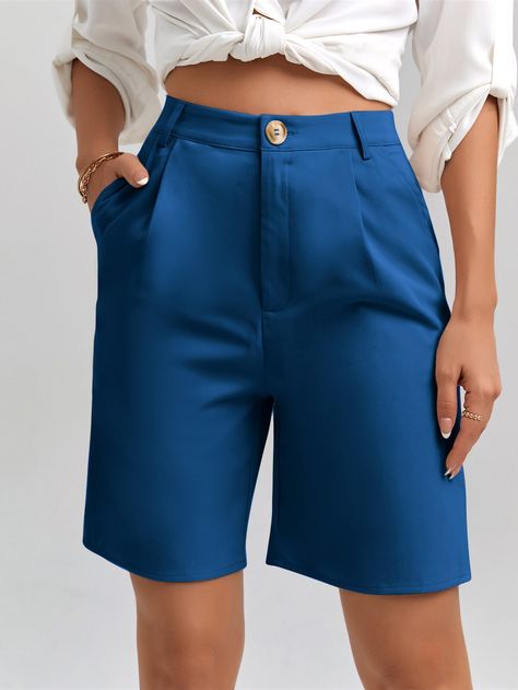 Bermuda Shorts Women, Bride Lingerie, Lemon Chiffon, Summer Shorts Denim, Women Bottoms, Peplum Shirts, Dressy Casual, Trendy Fashion Women, Aesthetic Outfits