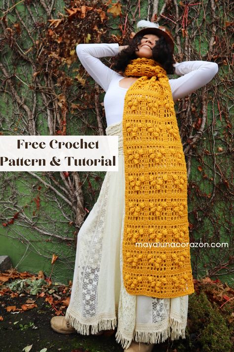 Crochet Scarf Stitches, Easy Crochet Scarf, Crochet Sweater Pattern Free, Modern Crochet Patterns, Crochet Dress Pattern, Oversized Scarf, Modern Crochet, Crochet Poncho, Easy Crochet Patterns