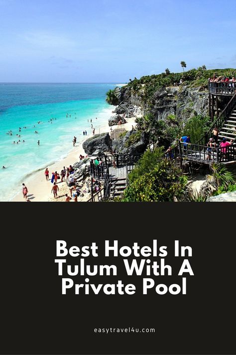 Today we are going to look at the best hotels in Tulum with a private pool. With so many hotels in the area, offering a variety of different types of pool, working out which you would personally prefer can be quite the challenge. #tulum #mexico Tulum Mexico Hotel, Tulum Hotels, Party 2023, Beachfront Hotels, Tulum Mexico, Easy Travel, Riviera Maya, The Challenge, Private Pool