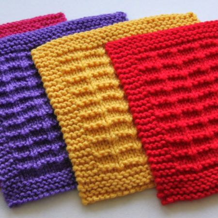 Knitting Patterns Coasters, Bonding Squares Pattern Knitting Free, Bonding Squares Pattern Knitting, Knit Coasters Pattern Free, Dish Cloths Knitting Patterns, Knitted Coasters Pattern Free, Knitted Squares Pattern Free, Knitted Scrubbies, Bonding Squares