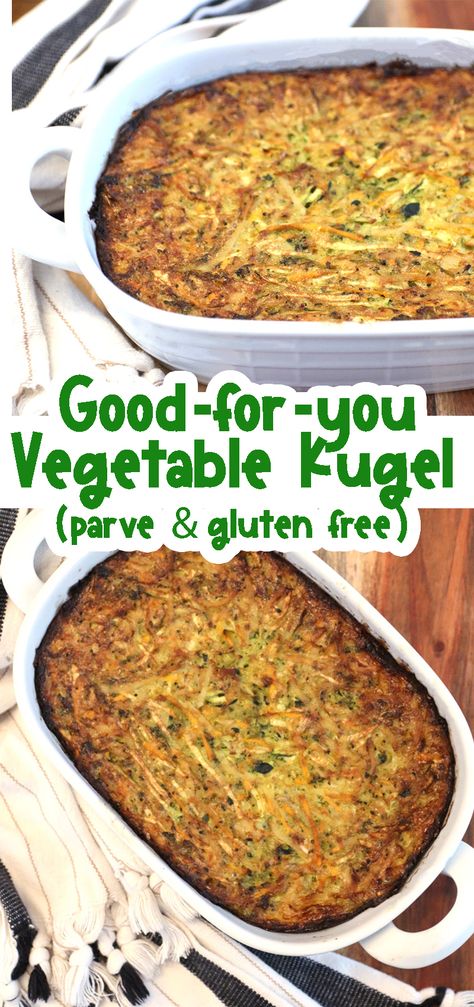 Vegetable Kugel Recipe - Healthy & Kosher for Passover Vegetable Kugel, Potato Kugel Recipe, Potato Kugel, Kosher For Passover, Jewish Holiday Recipes, Jewish Cuisine, Shabbat Dinner, Jewish Celebrations, Vegetable Casserole