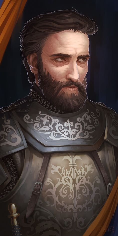 ArtStation - King Philip IV (Knightfall), Alexander Hodges Treasure Island Characters, Elder Scrolls Art, Paintings And Drawings, Fantasy Portraits, Knight Art, King Art, Human Male, Concept Art Character, Dungeons And Dragons Characters