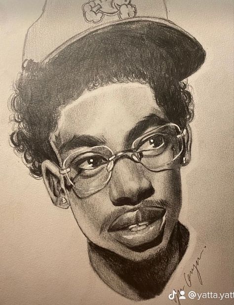 Weird Built People, Y2k Drawings People, Brent Faiyaz Drawing Cartoon, Black Man Sketch, Dan Decarlo Art, Realistic People Drawings, Drawing Of A Black Woman, Drawings Of Brent Faiyaz, Black Guy Sketch