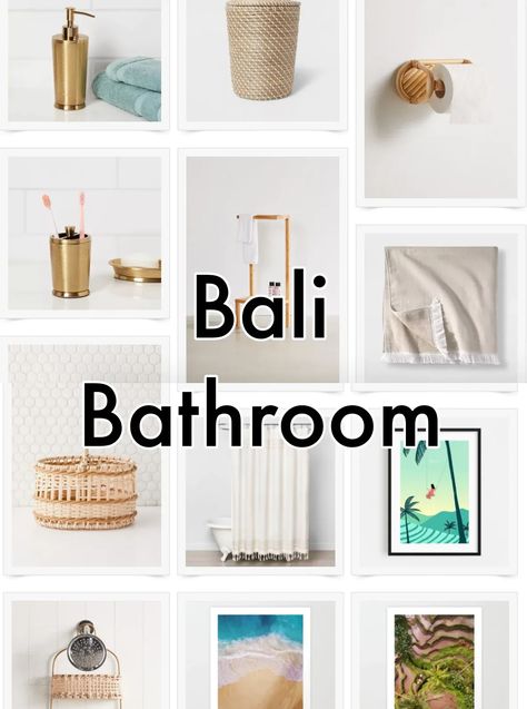 Bali Interior Design Inspiration, Bali Bathroom Ideas, Bathroom Ideas Master Bath, Bali Bathroom, Bali Interior Design, Resort Bathroom, Bali Interior, Bohemian Bathroom Decor, Visit Bali